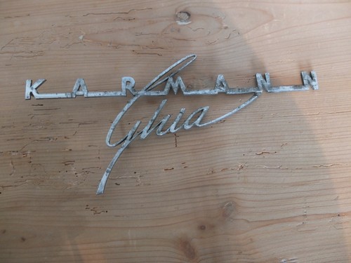 Karmann ghia schriftzug - karmann, emblem
