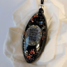 Orgonit Anhänger "Sator-Quadrat" Schutz | Edelstein energetischer Schmuck, Orgon