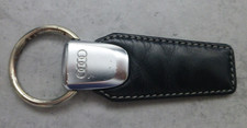 original gebrauchter Rindsleder Audi Schlüsselanhänger Keyring Leder schwarz