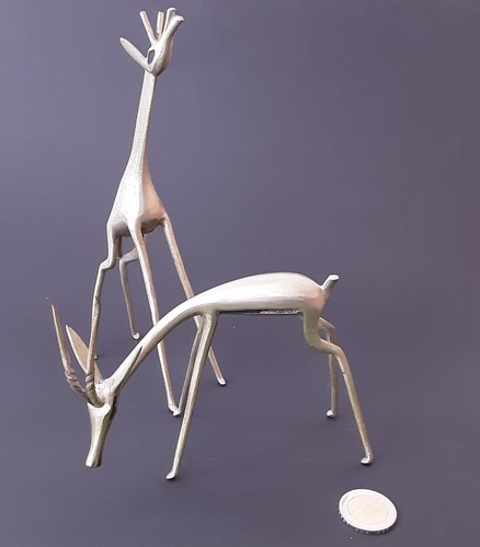 Deko metall figuren giraffe - metall,