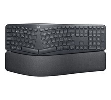 Logitech Ergo K860 Kabellose Bluetooth Tastatur - Schwarz QWERTY Nordisch Layout