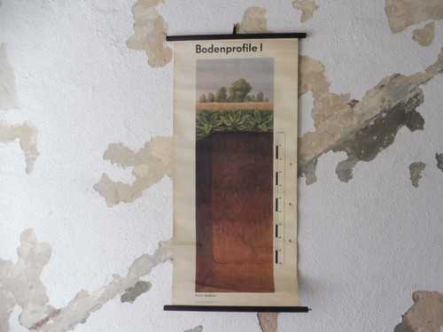 Alte rollkarte schulwandtafel - rollkarte,