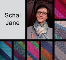 Schal Jane aus 100 % Wolle von invero - Strickmode Made in Germany