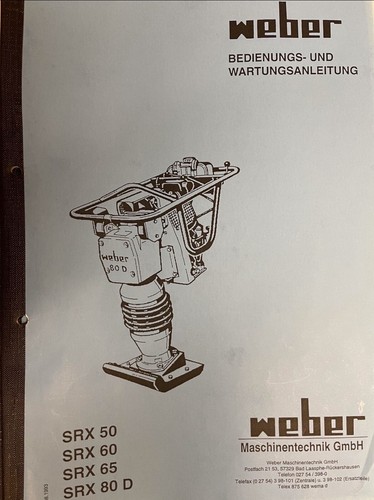 Weber bedienungs und - bedienungs-,