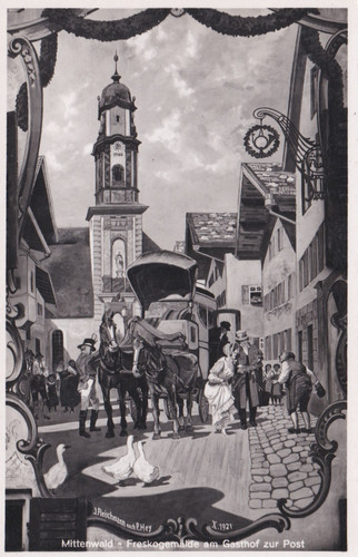 Deutsches reich mittenwald - ak,