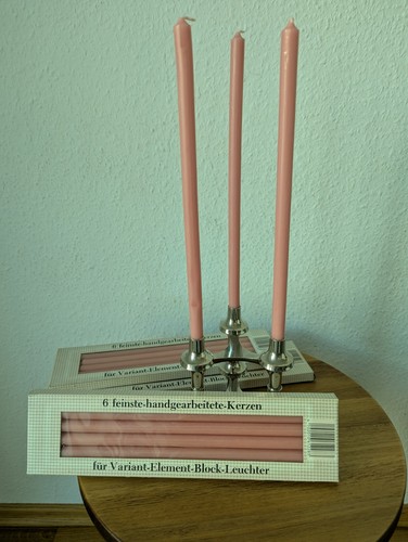 Rosa kerzen lang - 18,