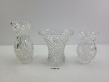 3x Vasen Blumenvase Glas
