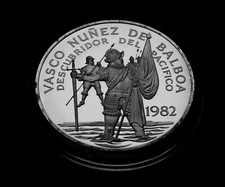 PANAMA 20 Balboas 1982 Vasco Nunez