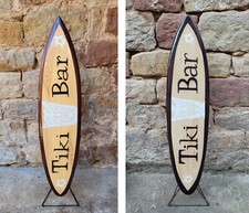 Deko Surfboard 100 cm aus Holz