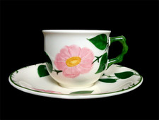 Kaffeetasse mit Unterteller Villeroy & Boch Wildrose sehr gut Zustand