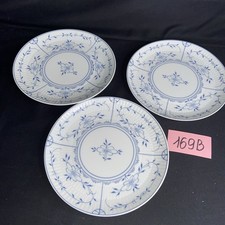 Königlich Tettau Porzellan Amine Strohblume Indisch Blau 3 Kuchentteler Top Zust