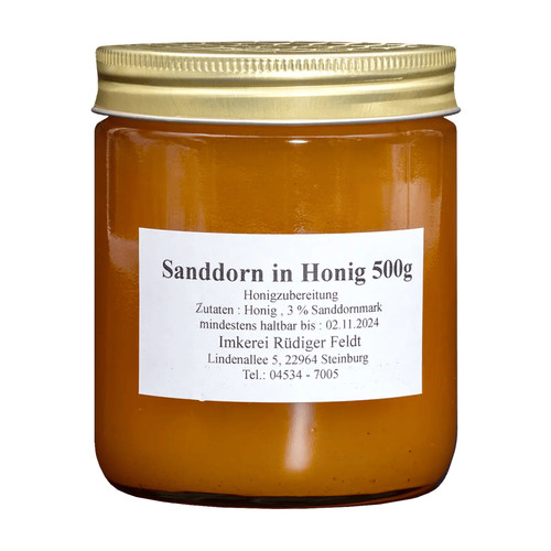 Sanddorn honig 500g - sanddorn, in