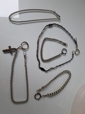 5 alte Uhrenketten  , 5