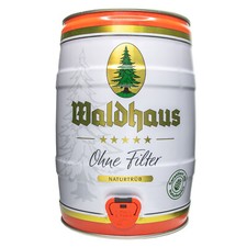 2 x Waldhaus ohne Filter Naturtrüb  5 L Partyfass 5,6 % vol. Das Männerbier