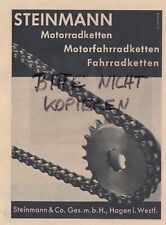 HAGEN, Werbung 1939, Steinmann & Co. GmbH Motorrad-Fahrrad-Ketten