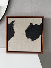 9er art Iris Marisa Neuner "malista" black Kunstwerk Bild Maße: 40x40x5cm