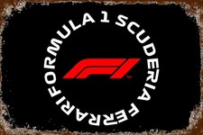 Blechschild SCUDERIA FERRARI 30 x 20 cm Metallschild Retro Auto Car (043970)