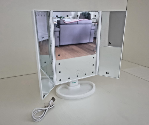 Tragbarer schminkspiegel mit - schminkspiegel,