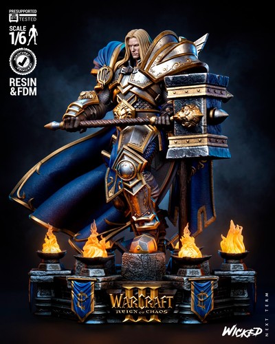 Arthas skulptur wicked 3d - skulptur,