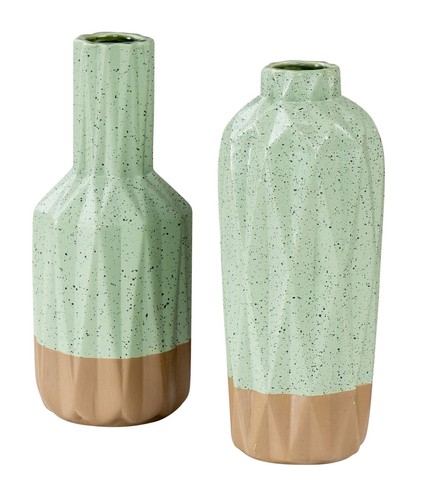 2er set vasen - vasen, creme