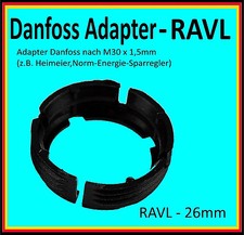 ⭐️ ?% ? 1x Adapter RAVL 26mm Danfoss Ventil auf Thermosta M30x1,5 Heimeier usw