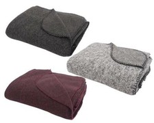 Wohndecke Fleece + Strick 150 x 200 cm weich und warm Decke Fleecedecke