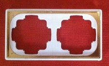 GIRA TRIAS Forum 2-fach Rahmen in reinweiss mit goldener Zierkante 