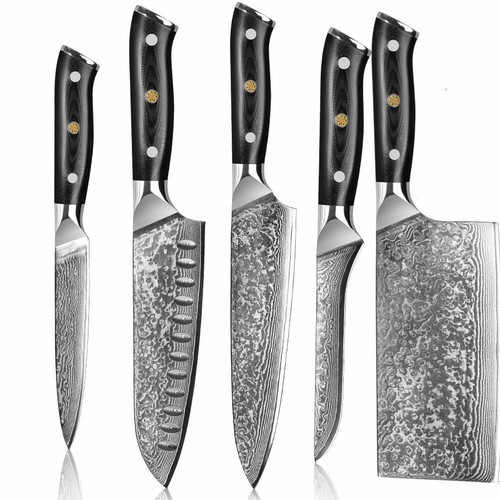 Damast santokumesser - damast,