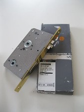 KFV WC Einsteckschloss Objektschloß Kurbelfalle Dorn 65 mm Stulpe 20 mm Messing