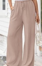 Damen Hose Leinenhose, weites