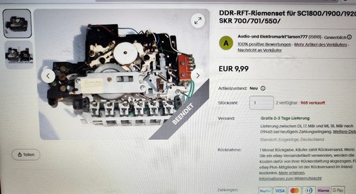 300 ddr rft riemenset für - mu,