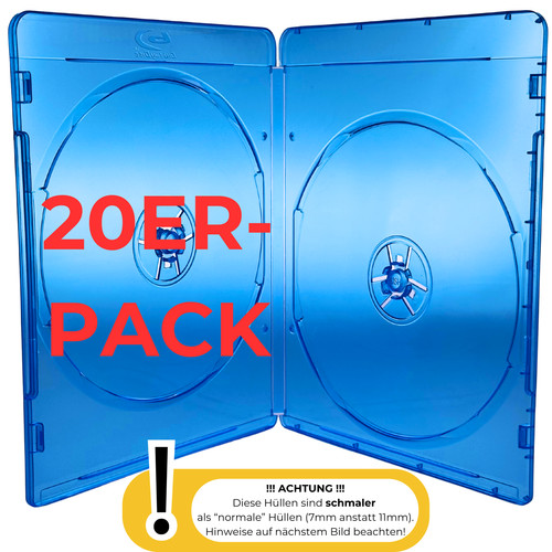 Blu ray leerhüllen 7mm - 20,