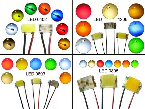 Smd led 0402 0603 0805 - 0402, 1206