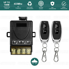 12V-48V 433Mhz Funk Empfänger Relais Schalter Funkfernsteuerung Mit 2 Funksender