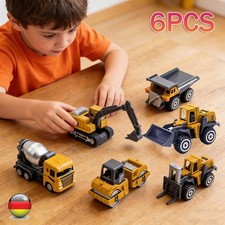 6 Stück Spielzeug Auto Bagger