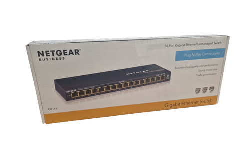 Netgear gs116 port - gs116, 16-port