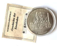 Liberia 5 Dollar Jahr 2000 --George Stephenso Rocket-- Eisenbahn