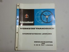 IHC Dieselschlepper Orig. Werkstatthandbuch Hydrostatische Lenkung 9.72 
