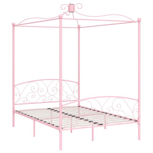 Himmelbett gestell rosa metall - rosa,