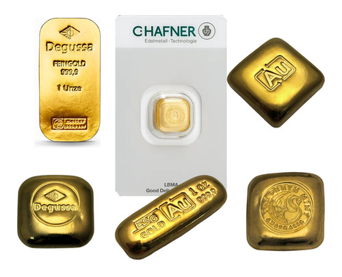 Unze goldbarren guss - goldbarren,