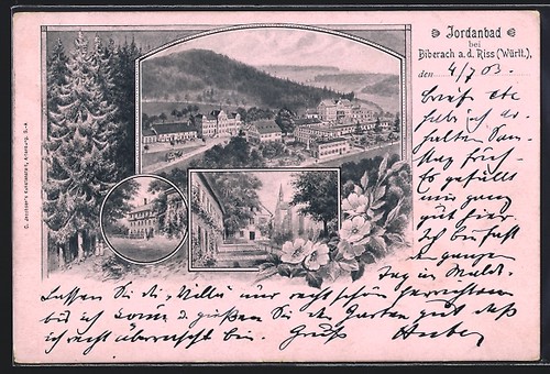 Lithographie jordanbad - lithographie,