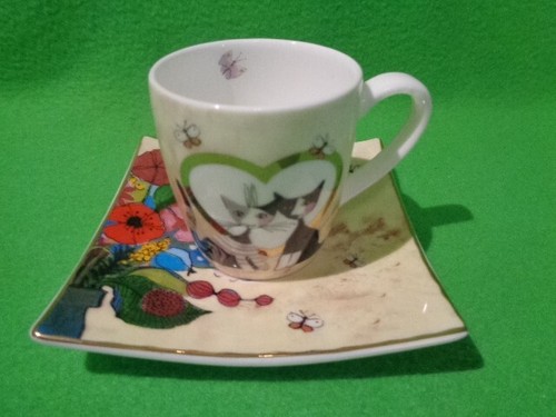 Espressotasse katzenpaar tlg - espressotasse, 2