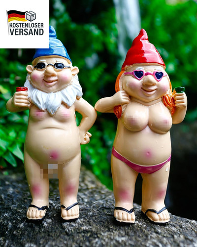 2er set lustige gartenzwerge - 2er,