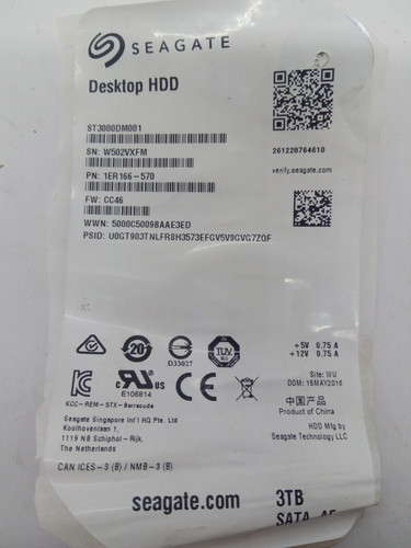 Seagate st3000dm001 hdd - seagate,