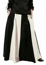 Markt-Mittelalter Rock Schwarz/Natur Mittelalter Frau Rock Wikinger Kostüm 