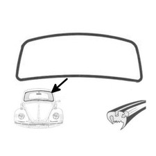 Frontscheibendichtung ohne Nut, A-Qualität, für VW Käfer Limousine 04/1953-07/19