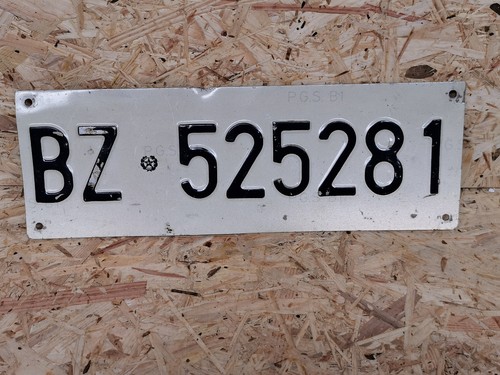 Altes nummernschild italien - altes,