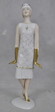 Wallendorf  Figur Tänzerin Charleston   Stil  Art Deco Dame mit Kleid