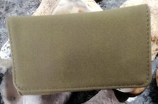 Tabakbeutel Tabaktasche Drehertasche Wild Leder Design Serie Farbton Moosgrün