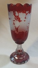 Bohemian Egermann Ruby Cut to